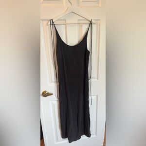 NWT Gorgeous open back soft black dress